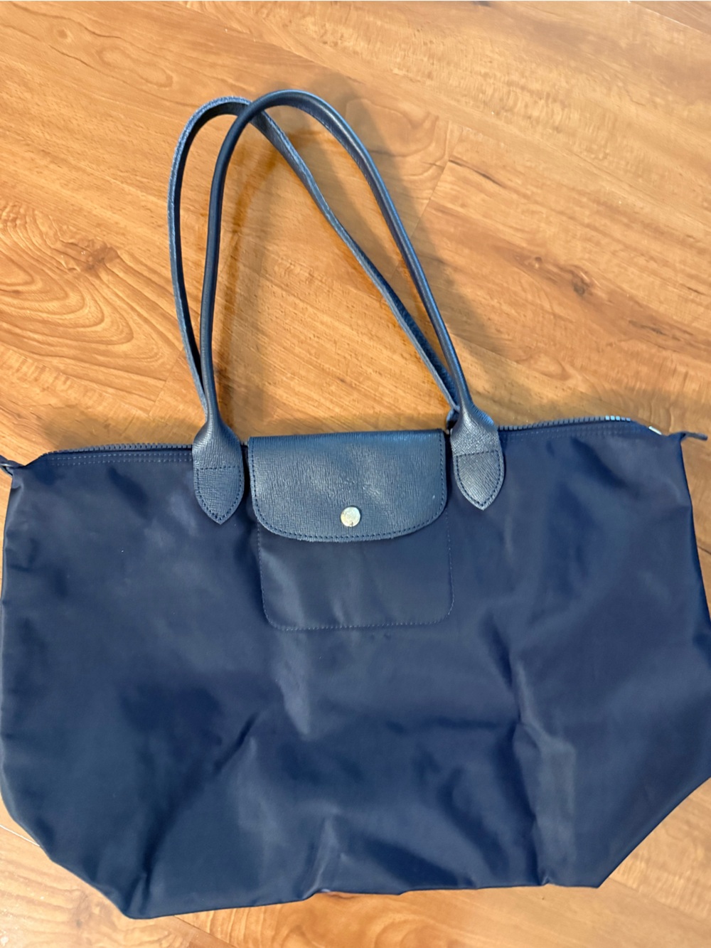 Longchamp Navy Blue Women's Tote Handbag